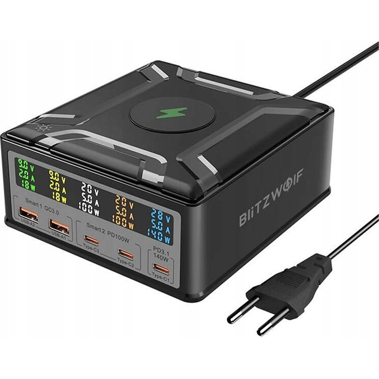Wall charger Blitzwolf BW-S26 250W (black) (BLZ630)