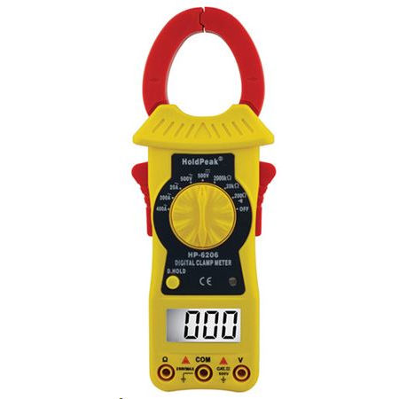 HOLDPEAK 6206 Digitális lakatfogó multiméter, nagyáramú (113288) (113288)
