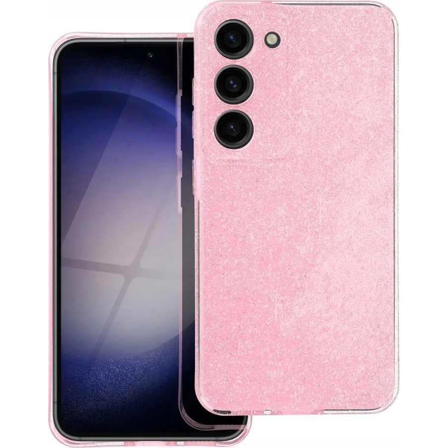 Clear 2mm Samsung Galaxy A15 5G Tok - Rózsaszín/Csillámos (34853)