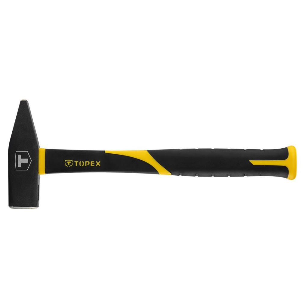 Topex általános kalapács 1000g, üvegszál nyél, gumi markolat (02A840) (02A840)