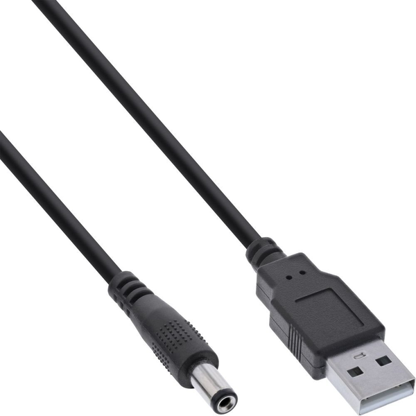 InLine 26806J cavo di alimentazione Nero 5.5 x 2.5 mm