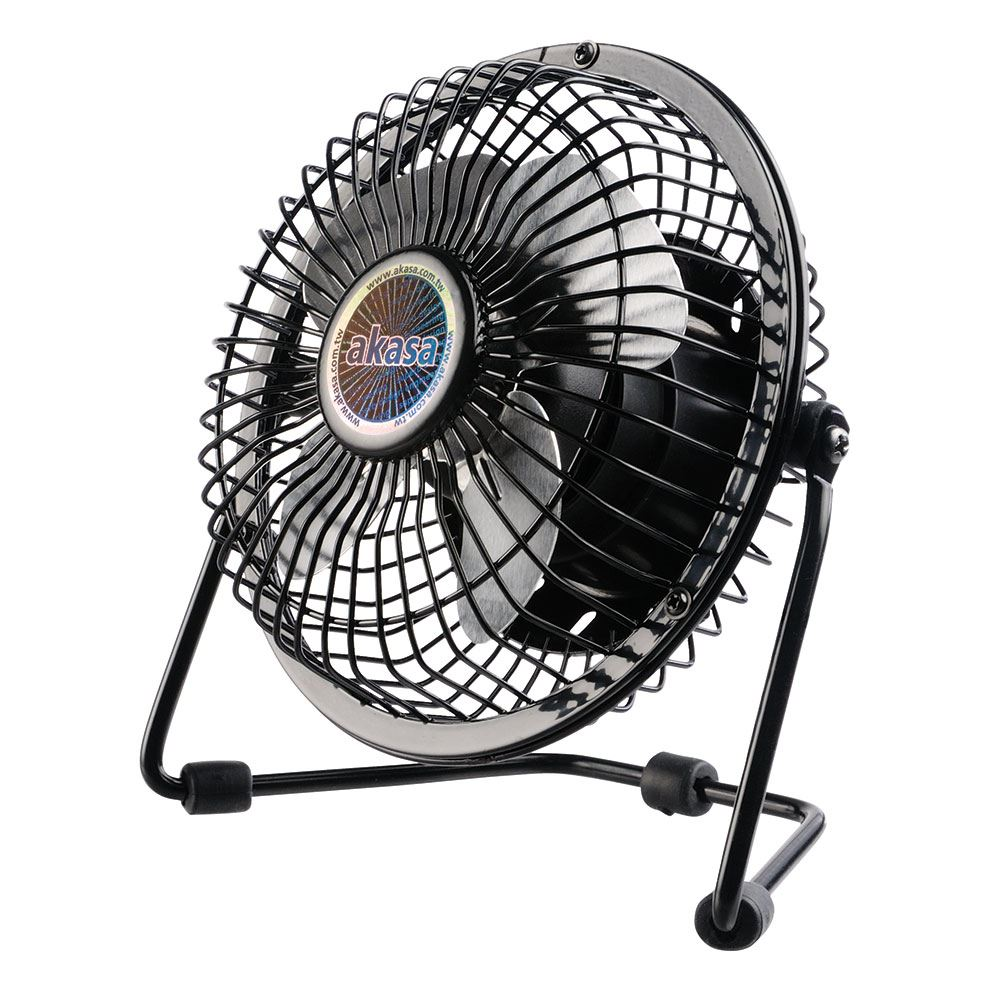 AKASA USB tápellátású mini ventilátor fekete (AK-UFN01-BK) (AK-UFN01-BK)