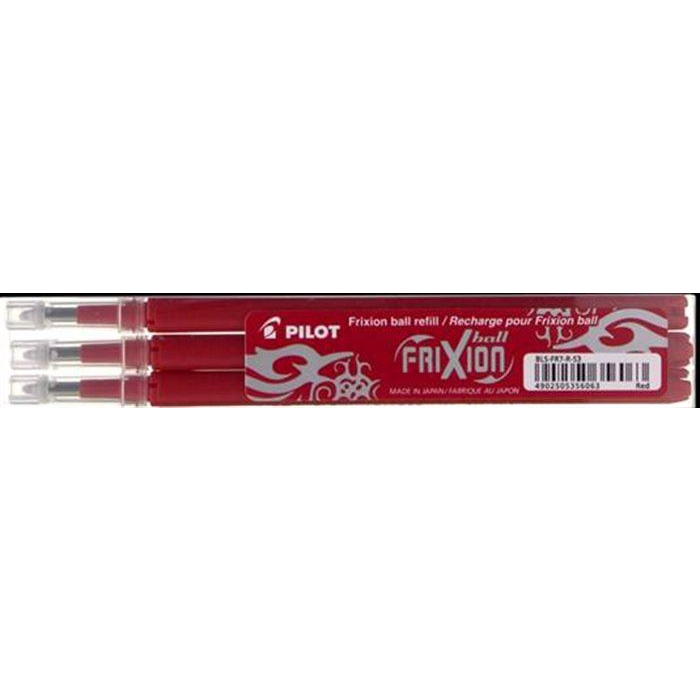 Pilot FriXion Ball 3 darabos betétszett közepes heggyel piros (BLS-FR-7-R-S3) (BLS-FR-7-R-S3)