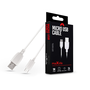 Кабел за данни Maxlife, USB - microUSB 1.0 м 2A, Бял