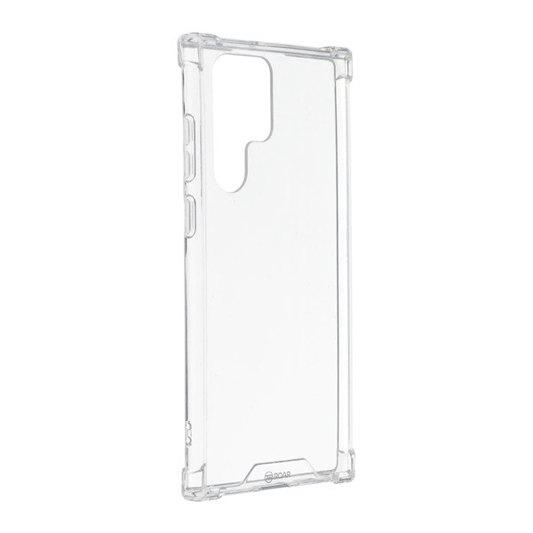 ROAR JELLY ARMOR műanyag telefonvédő (szilikon keret, közepesen ütésálló, légpárnás sarok) ÁTLÁTSZÓ [Samsung Galaxy S22 Ultra 5G (SM-S908)]
