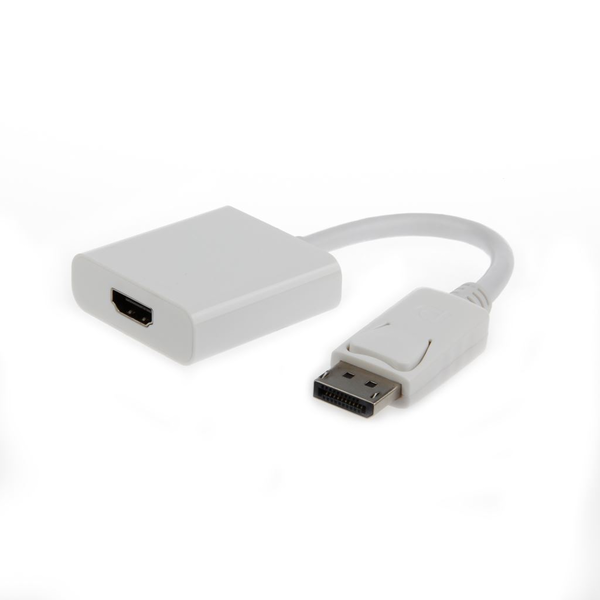 Cablu adaptor HDMI, Gembird, DisplayPort, Alb, A-DPM-HDMIF-002-W