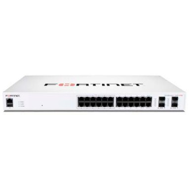 FortiSwitch-124F-FPOE L2+ managed POE switch with 24GE + 4SFP+, 24port POE with max 370W limit and smart fan temperature control