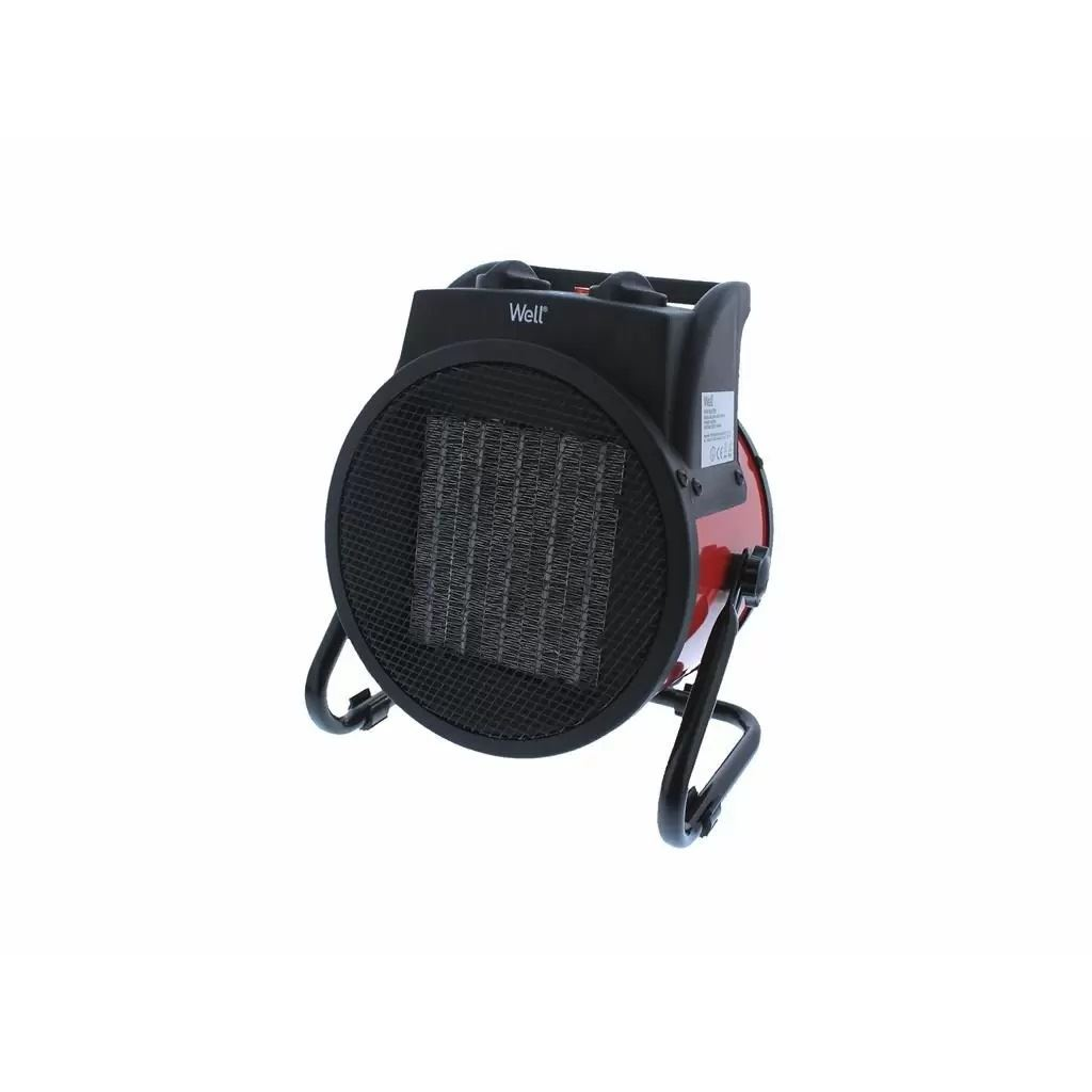 Well HTR-IND01-3000-WL fűtőventilátor fekete-piros (HTR-IND01-3000-WL)