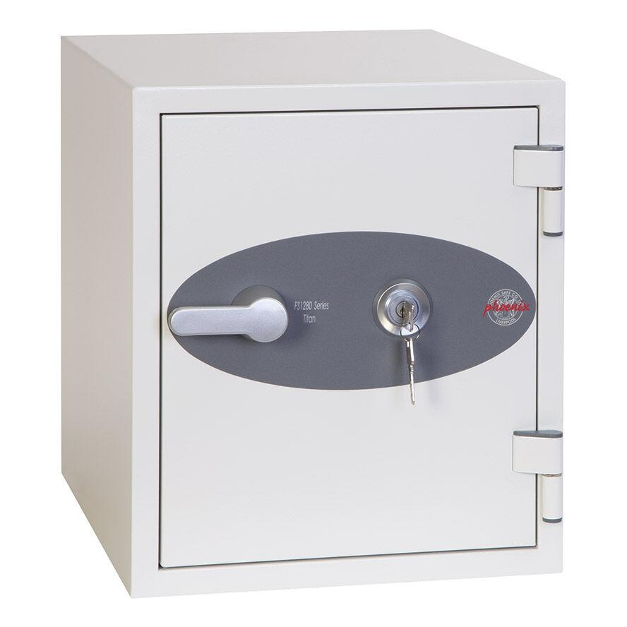 Phoenix FS1282K Kulcszáras Tűzálló Biztonsági Bútorszéf - Fehér (FS1282K MKII)