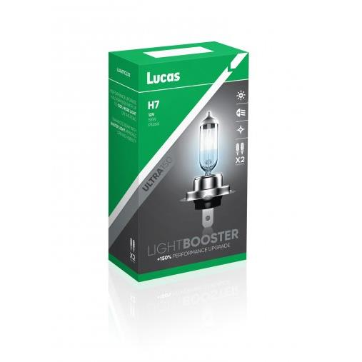 Lucas LightBooster H7 12V 60/55W +150% set of 2 (LLX477CLX2)