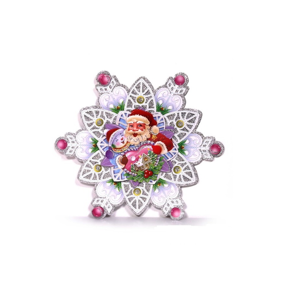 Iris 3D Hópehely 25x29cm 2db Karton Dekoráció