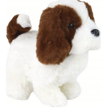 Sétáló Kutya Interaktív Játék Ugató Fehér és Barna Kölyökkutya 14984