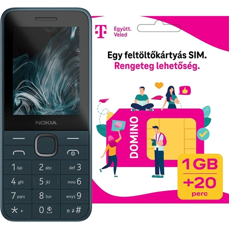 Telefon mobil Nokia 225 4G DS 2024, albastru închis, cu două cartele SIM