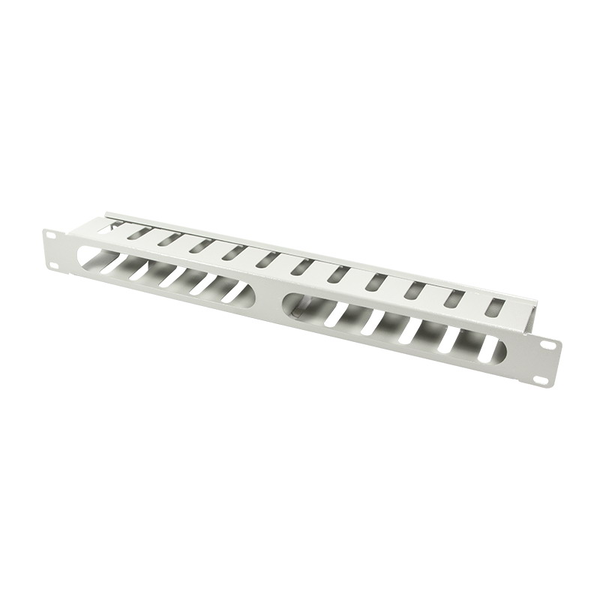 Logilink 19"-os kábelcsatorna/rendező, fedett, 1U, szürke (ORCC01G)