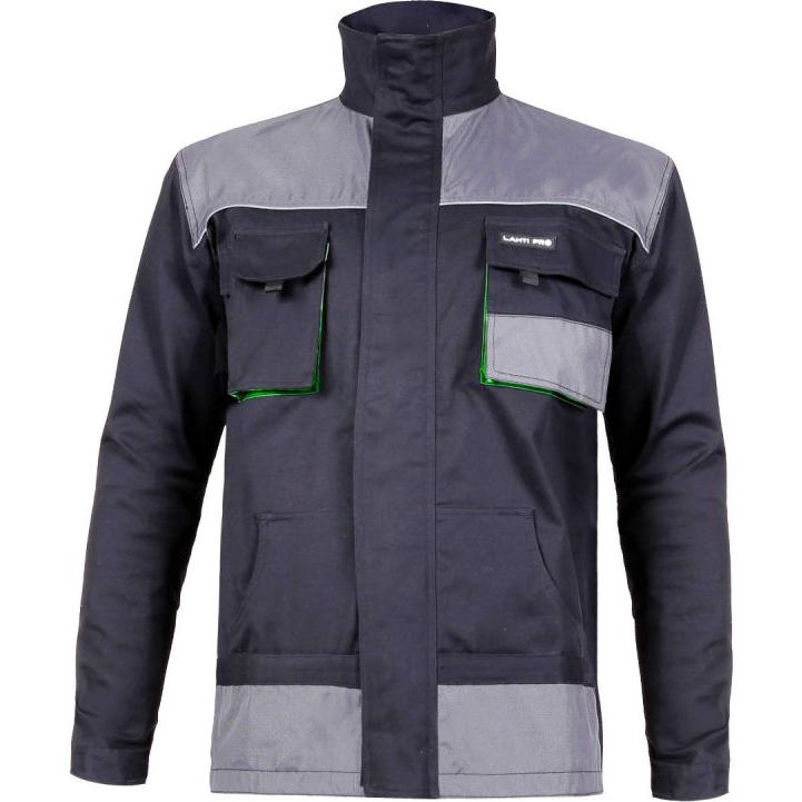 Fekete/Zöld Pulóver 100% Pamut, XL (56), Lahti (L4040756)