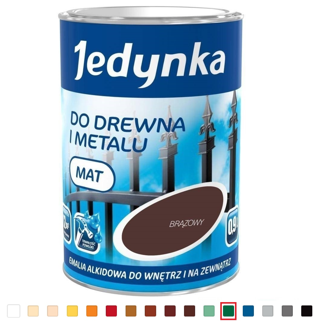 Jedynka Zománcfesték Fényes Sötétzöld 6431 0,9 L (5EMAL.ZIC0.9)