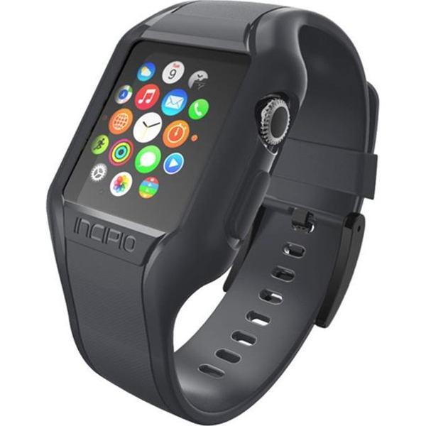 Incipio NGP Strap Szilikon Szíj Apple Watch 38mm Füstszürke