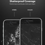 Ringke iPhone SE 2020 Screen Protector Invisible Defender ID Tempered Glass 2pack Black (G4as024)