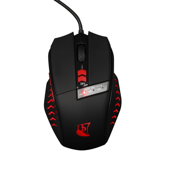 Konix Drakkar Runemaster Evo gaming egér 2500 DPI fekete