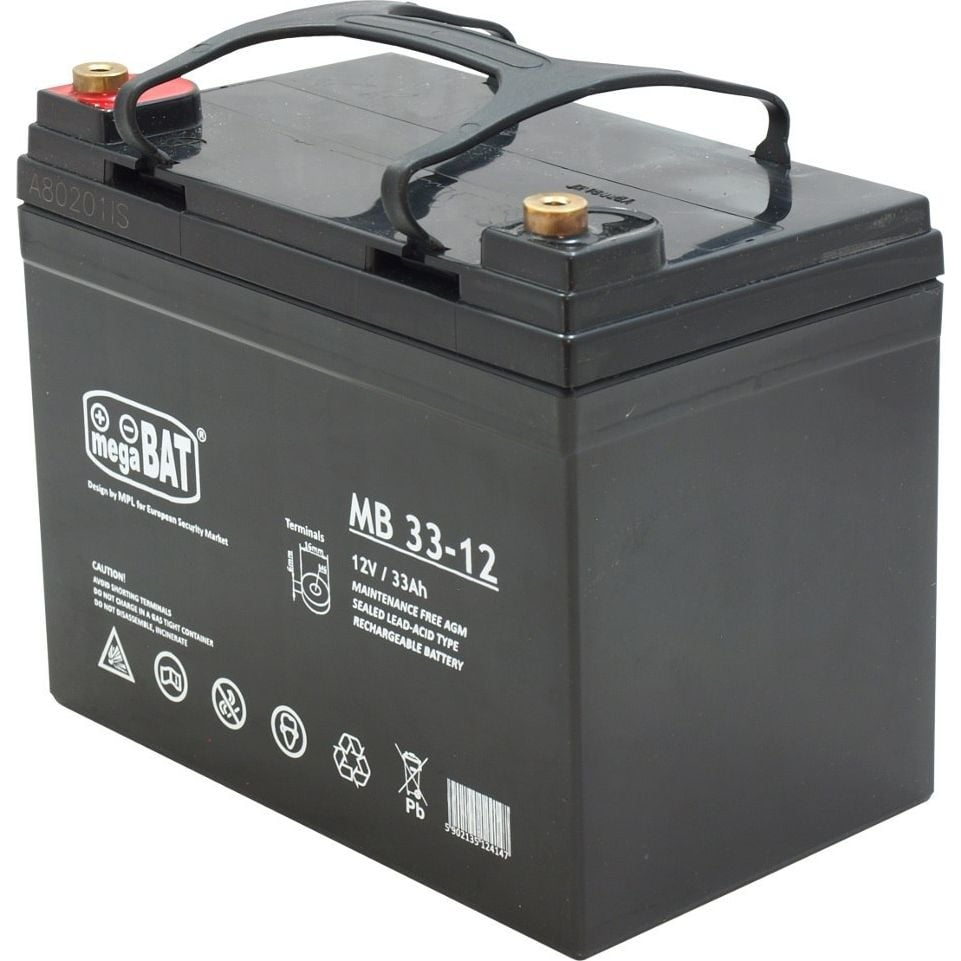 MPLPower MB 33-12 12 V 33Ah AGM VRLA Akkumulátor (MB 33-12)