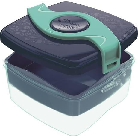 Lunchbox Svačinový Box Maped Piknik Zelený/Granát