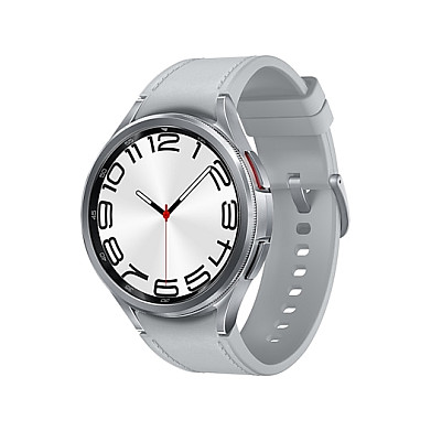 Samsung Galaxy Watch6 Classic Watch6 Classic 3,81 см (1.5") OLED 47 мм Цифров 480 x 480 пиксела Тъчскрийн Сребърен Wi-Fi GPS (сателитен)