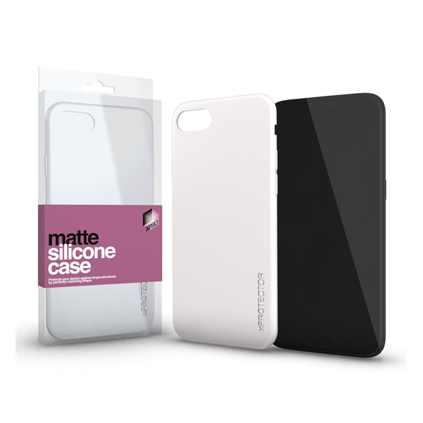 Xprotector Matte Xiaomi Redmi Note 4/4X Ultravékony Matt Szilikon Hátlap Tok - Opál fehér