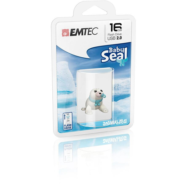 USB flash disc 16 GB EMTEC Blister Animalitos (kojenecká tuleň)