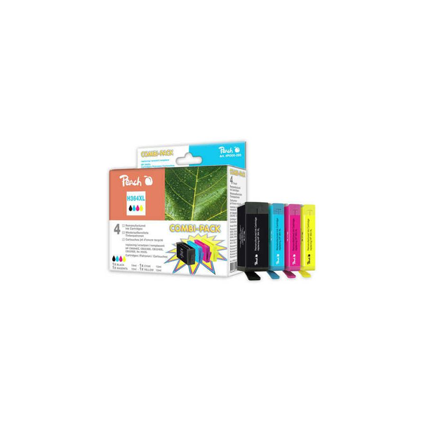 Peach 316405 inktcartridge 5 stuk(s) Zwart, Cyaan, Magenta, Geel