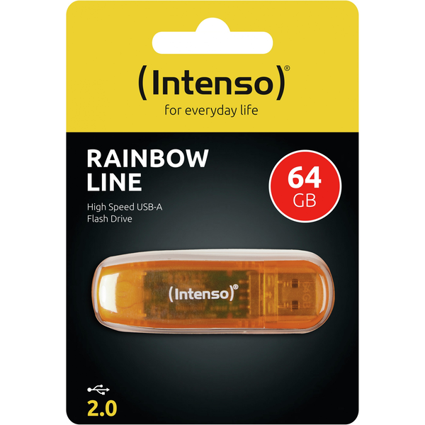 Pendrive Intenso 3502490 64 GB USB 2.0 oranžová