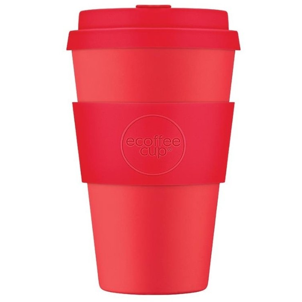 Kubek na wynos Ecoffee Solid Colours Meridian Gate 400ml - Czerwony