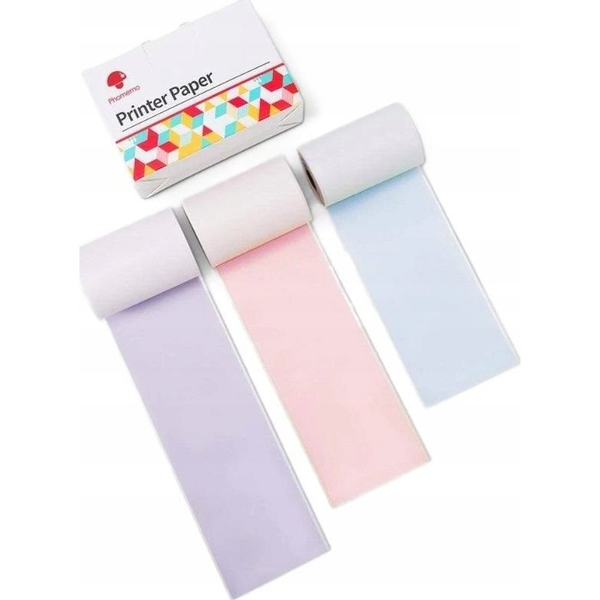 Phomemo Papier Przylepny Naklejki Wkłady Kolor 3x do Phomemo T02 M02 PRO M03 M04S / Q22-RMS - PBL