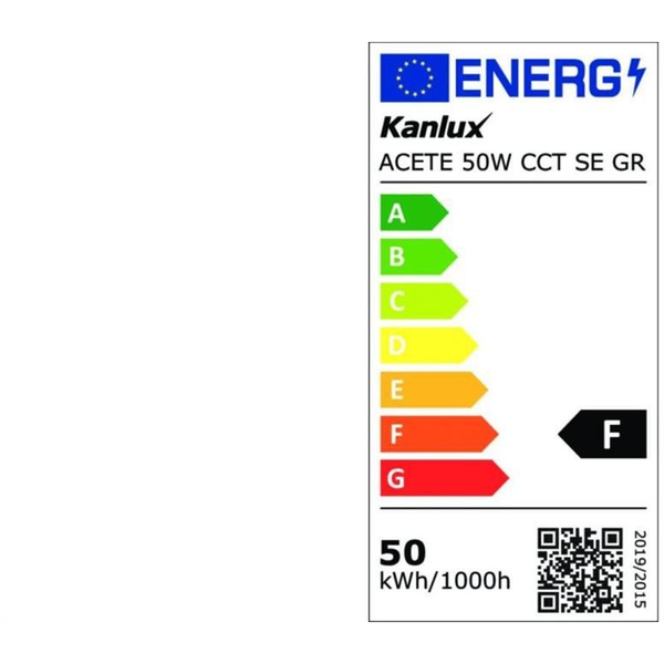 Projektor z czujnikiem ruchu ACETE 50W CCT GR 4300lm(WW)/5400lm(NW)/4850lm(CW) 3000K/4000K/6500K IP44 szary 38498