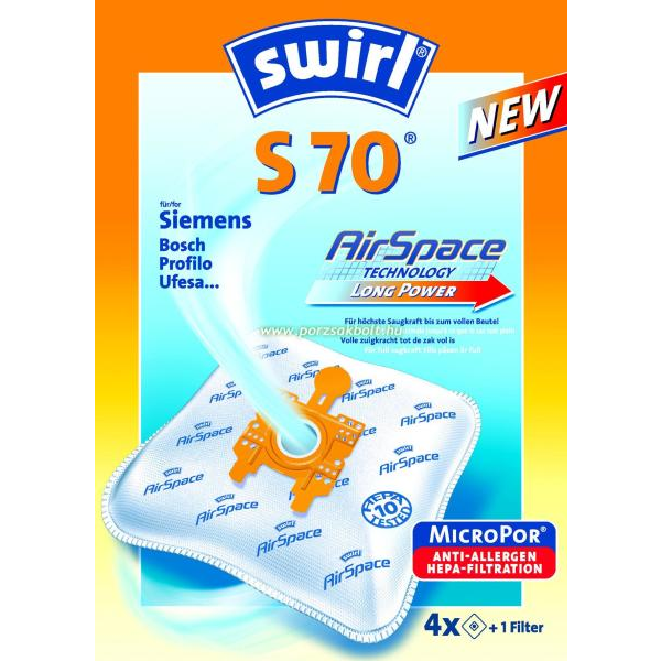 Swirl S 71 AirSpace porzsák (4db/csomag) (S71 AirSpace)