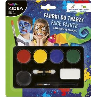 Kidea 6 Színű Arcfesték (DERF.FDT6KA)