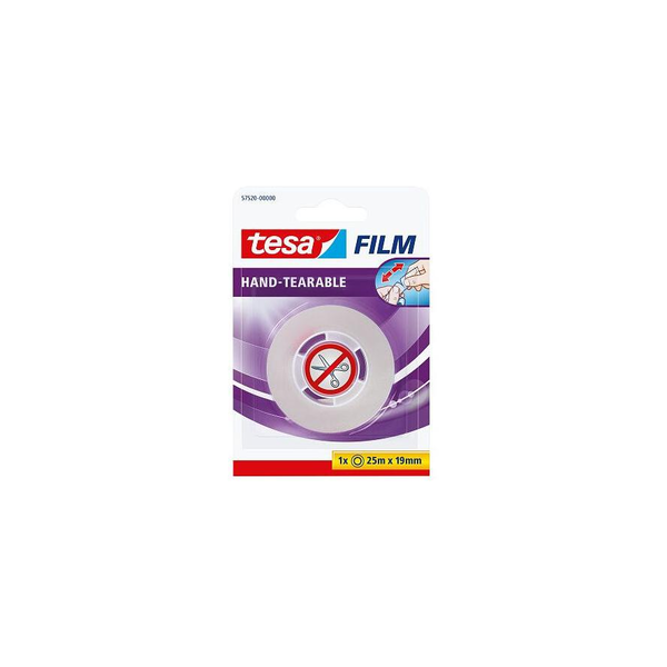 tesafilm Rolle 25m 19mm Hand-abreißbar Blister