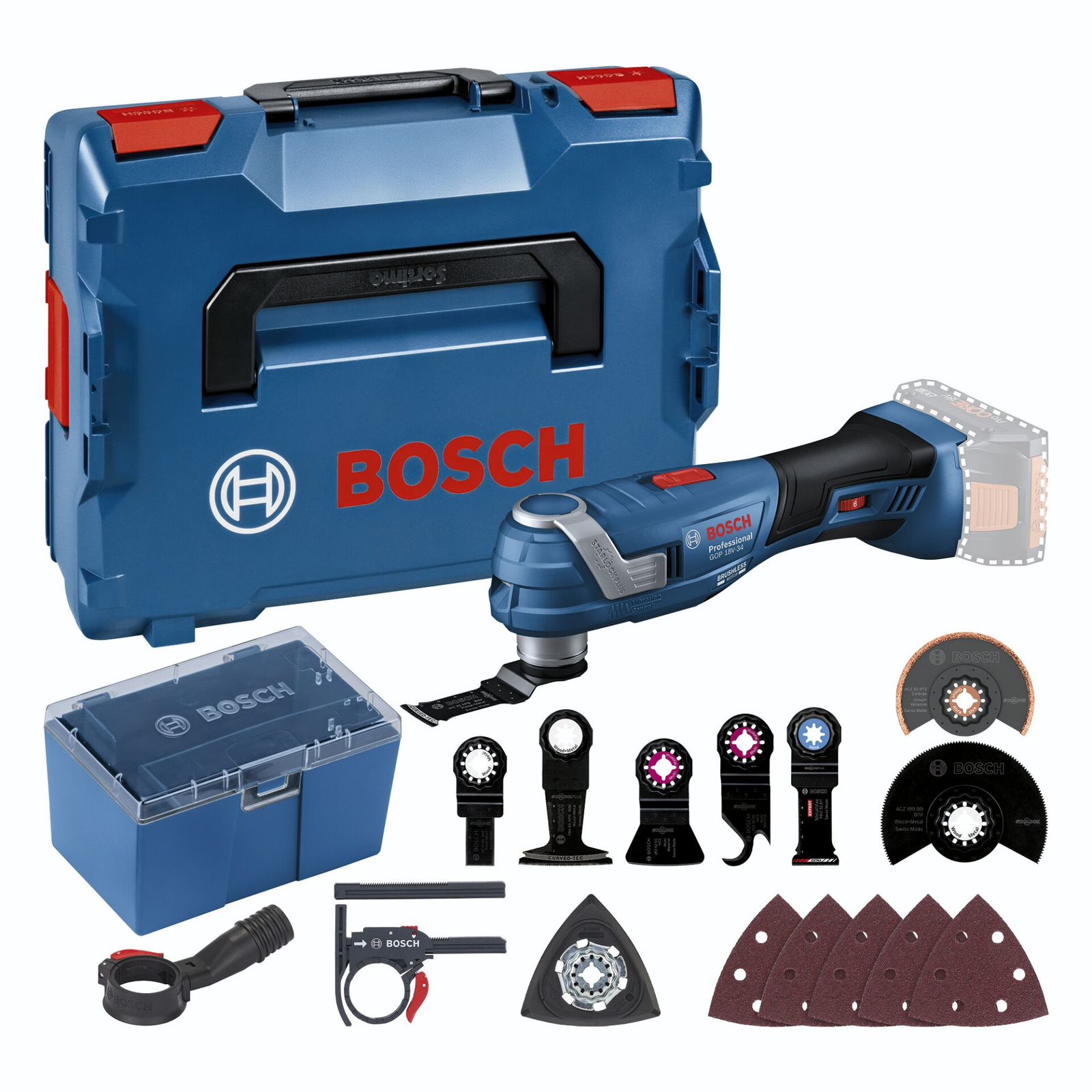 Bosch GOP 18V-34 18V Akkumulátoros Multivágó (Akku és töltő nélkül) (06018G2002)