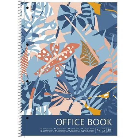 Shkolyaryk Forest spirálfüzet A4+, vonalas, 80 lap (A4-080-6701L) (A4-080-6701L)