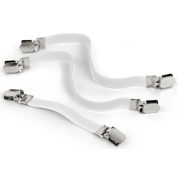 BRABANTIA Ironing Cover Fasteners. vasalódeszka huzat rögzítő. 3 db-os készlet. univerzális méret. fehér - 108266