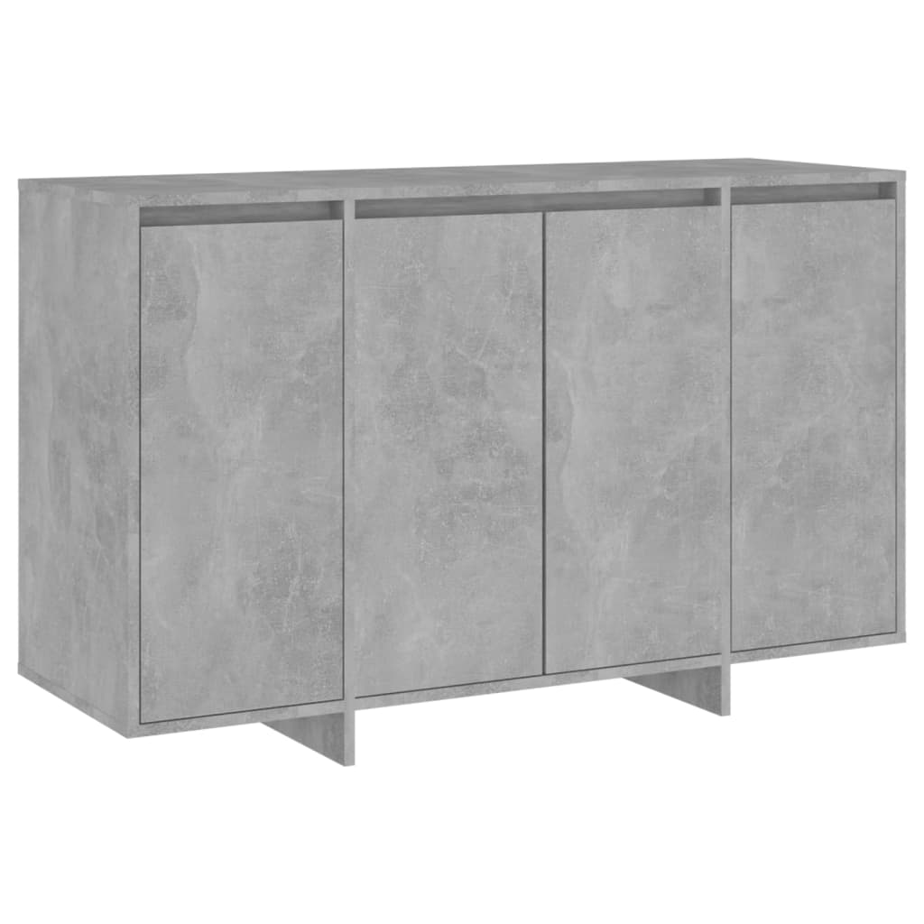 betonszürke forgácslap tálalószekrény 120 x 41 x 75 cm (809606)