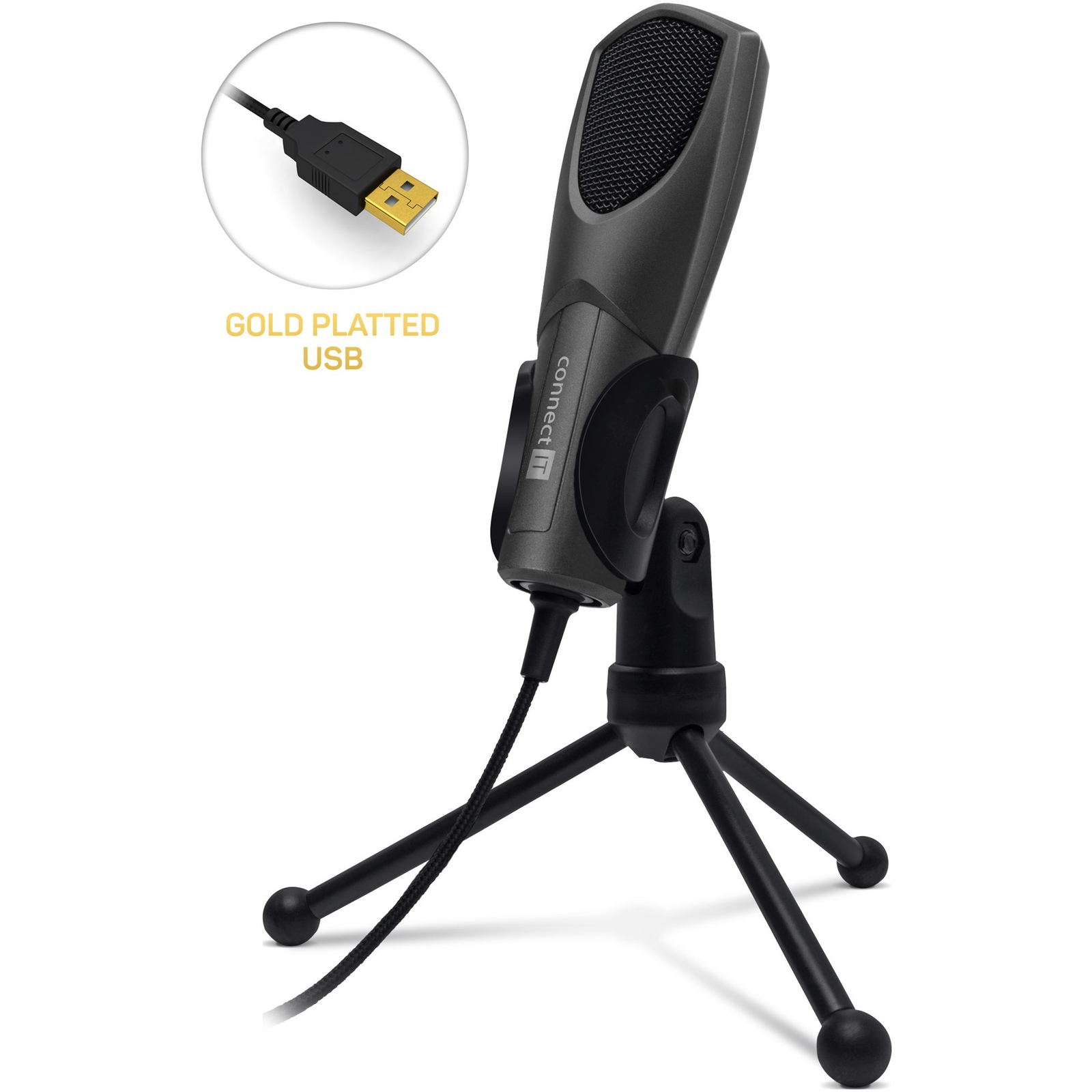 CONNECT IT CMI-8000-AN YouMic USB, antracit (CMI-8000-AN)