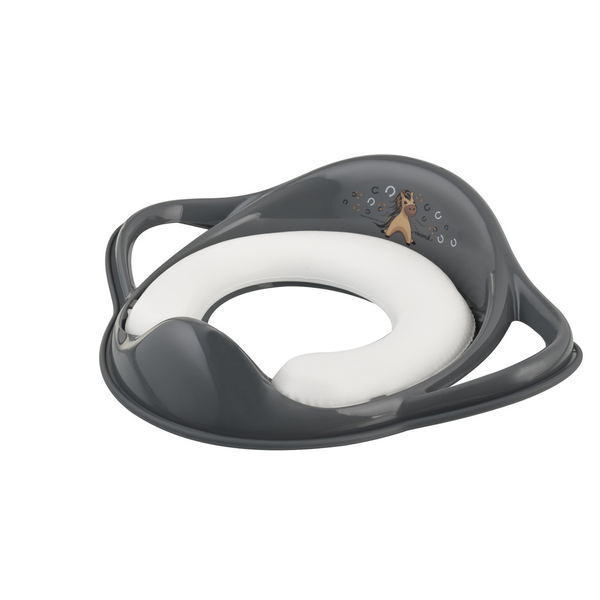 Maltex Puha WC szűkítő fogantyúval, lovacska, Minimal, steel grey