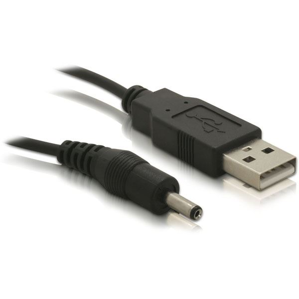 Delock USB hálózati cinch kábel 1,5m fekete (82377) (d82377)