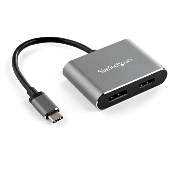 StarTech.com CDP2DPHD USB графичен адаптер 3840 x 2160 пиксела Черен, Сив