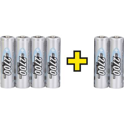 Ceruza akku AA, NiMH, 1,2V 2700 mAh, 6 db, Ansmann maxE LR06, AA, LR6, AAB4E, AM3, 815, E91, LR6N (1322-0006-510)
