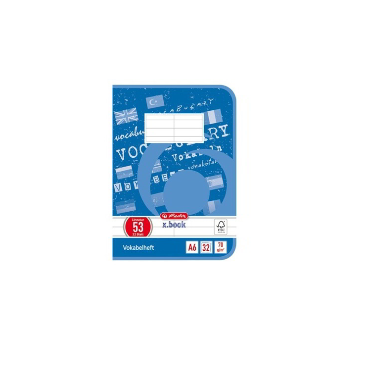 Herlitz 32 lapos A6 szótárfüzet többféle (00413682)