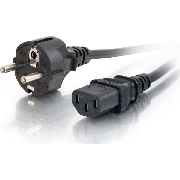 C2G 88544 cavo di alimentazione Nero 3 m CEE7/7 Accoppiatore C13