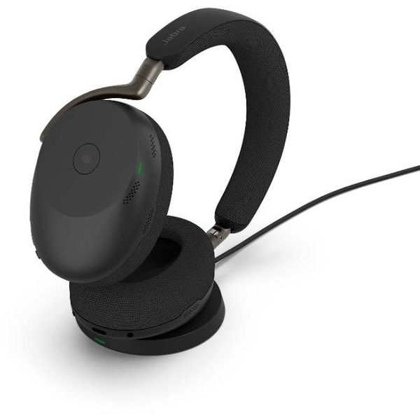Sluchátka bezdrátová přes uši Jabra Evolve3 85 UC + Link 390c Černá