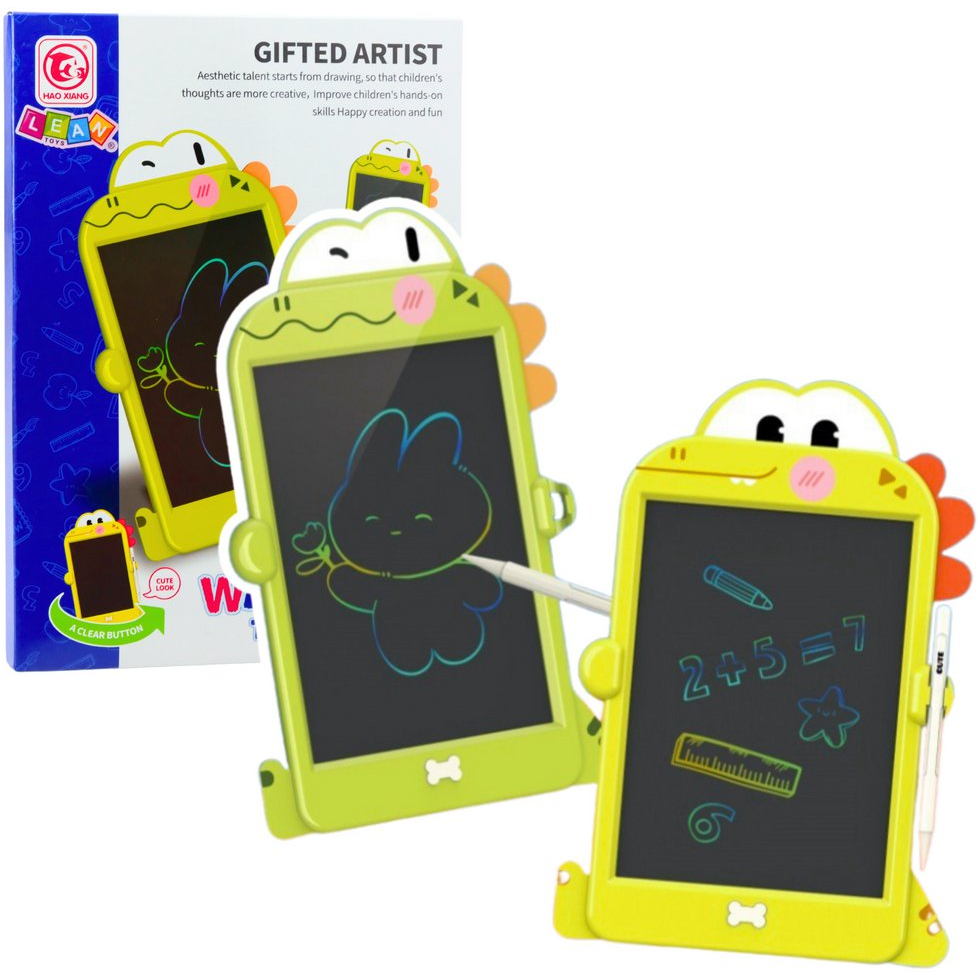 LCD Író-rajzoló Tábla Dinoszaurusz Toll Zöld 24597