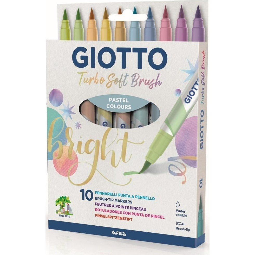 Ecsetfilc GIOTTO Turbo Soft Akasztható Pasztell 10 Darabos (8000825013928)